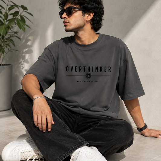 Overthinker | Oversized T-Shirt | CharcoalGray