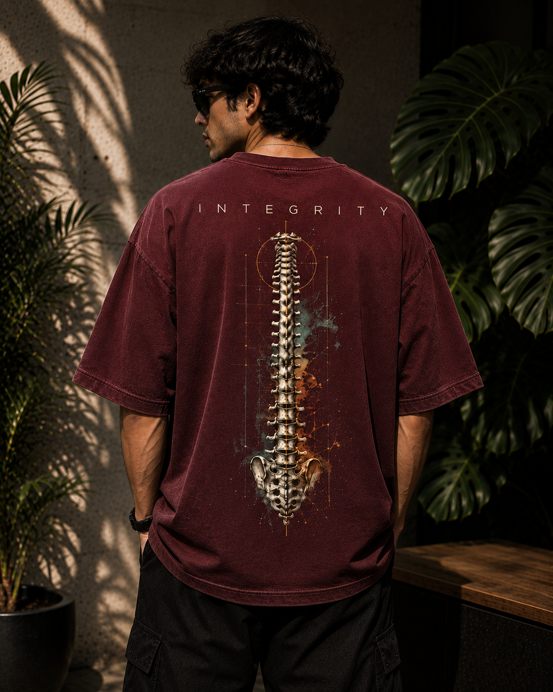 Integrity | Oversized T-Shirt | CarmineMaroon