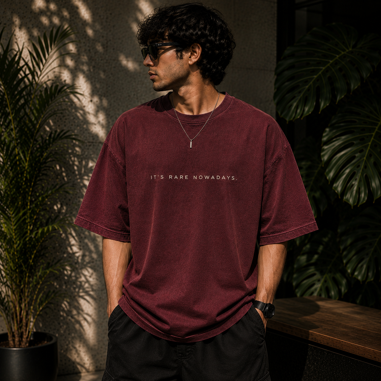 Integrity | Oversized T-Shirt | CarmineMaroon