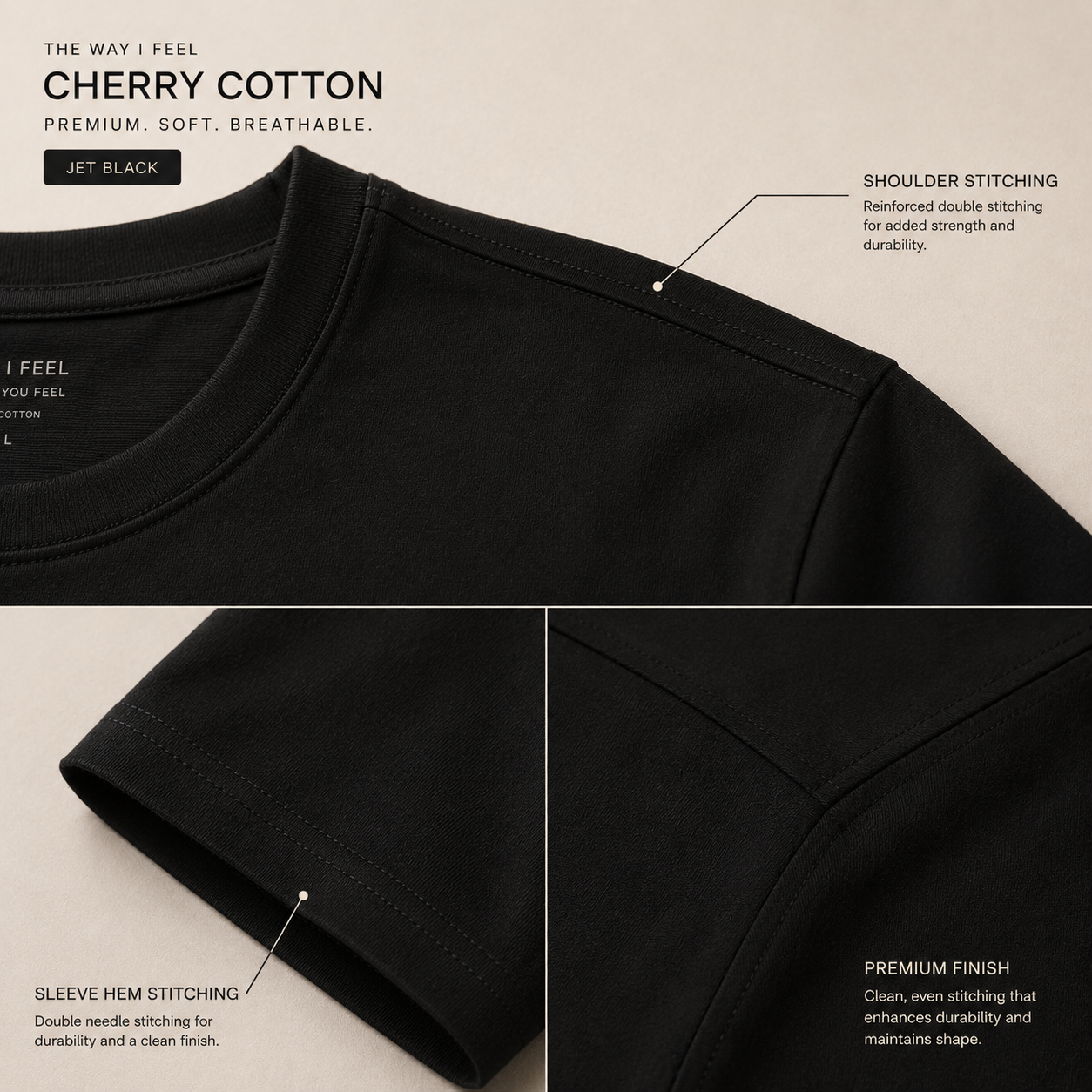 Coffee & Deadlines | Oversized T-Shirt | Black
