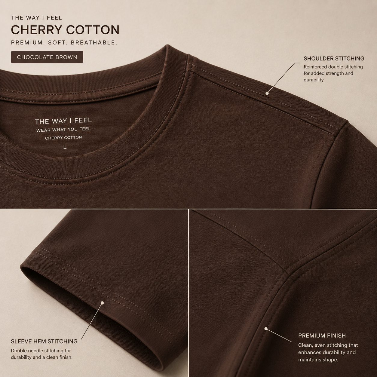 Tired, but still trying | Oversized T-Shirt | ChocolateBrown