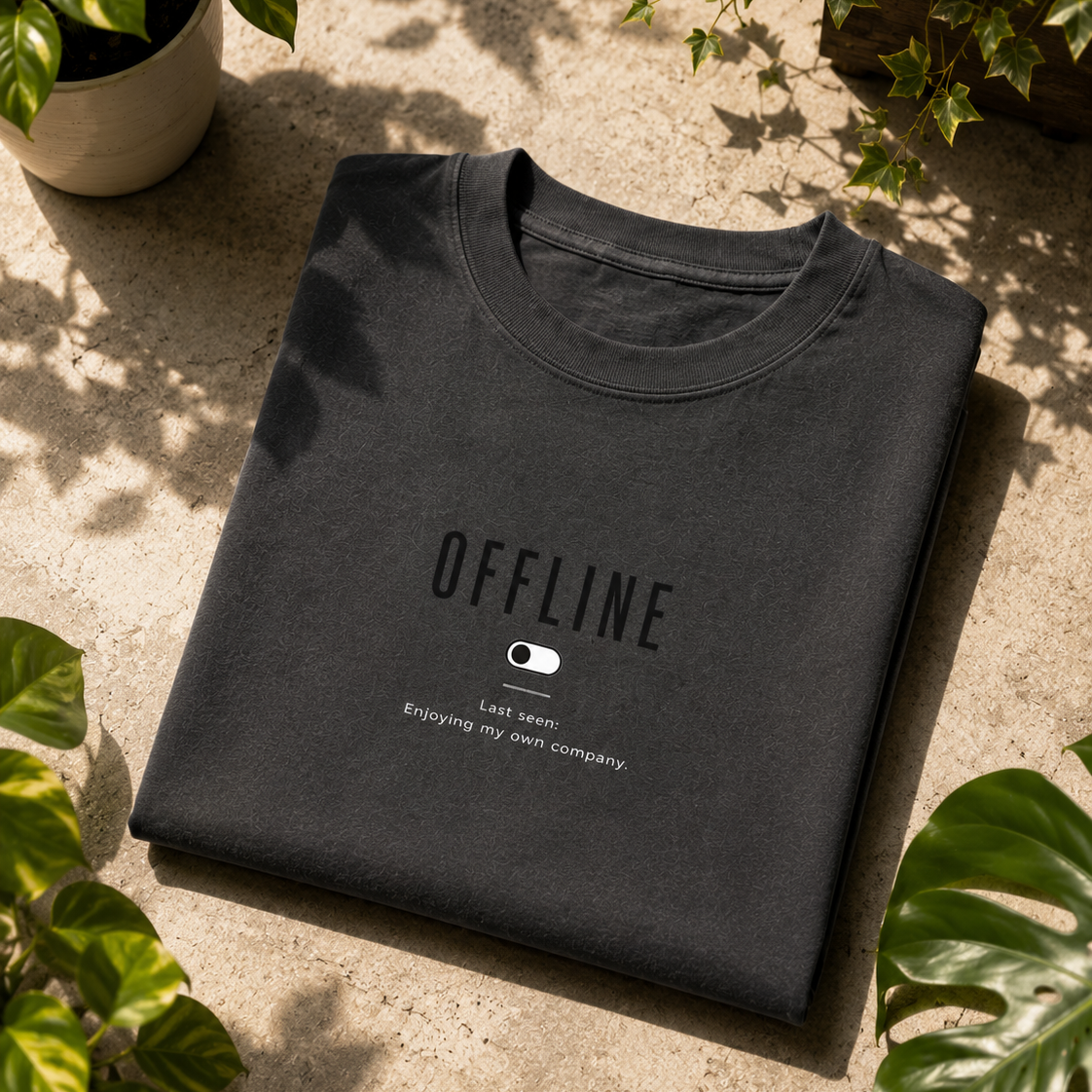 Offline | Oversized T-Shirt | CharcoalGray