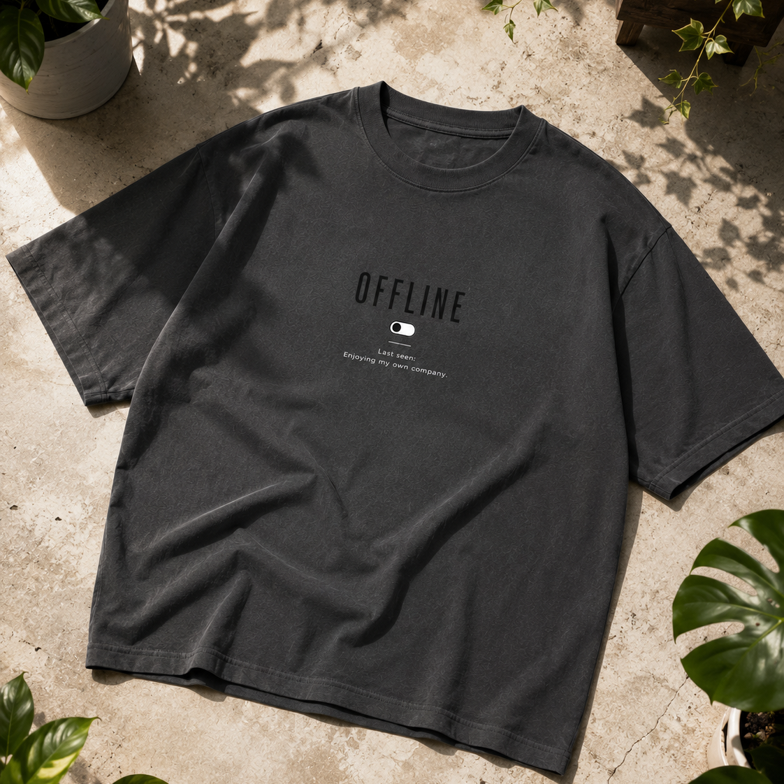 Offline | Oversized T-Shirt | CharcoalGray