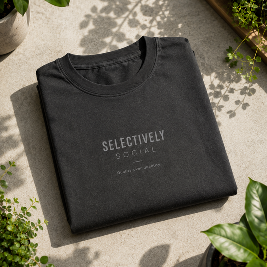 Selectively Social | Oversized T-Shirt | CharcoalGray