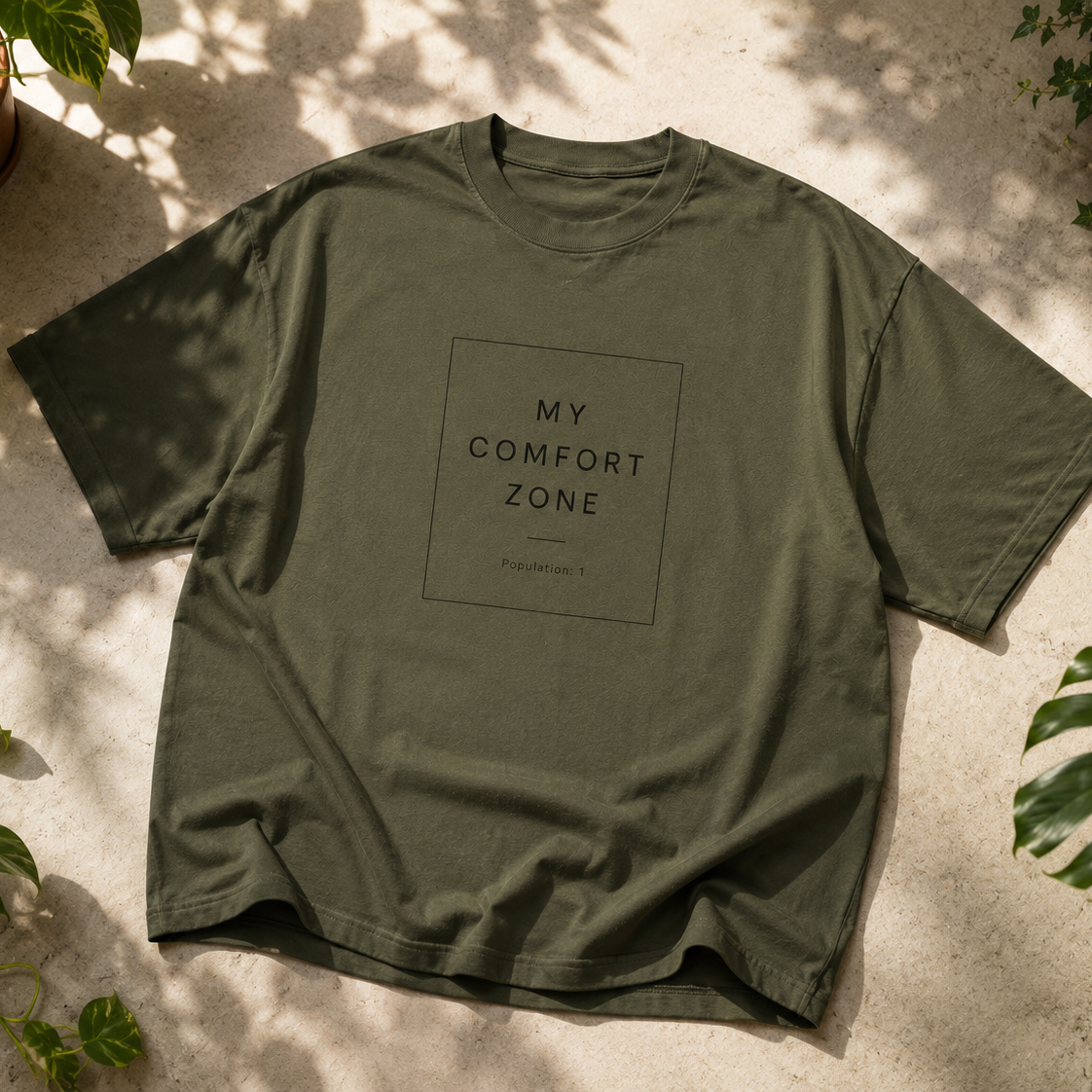 Comfort Zone | Oversized T-Shirt | Mossgreen