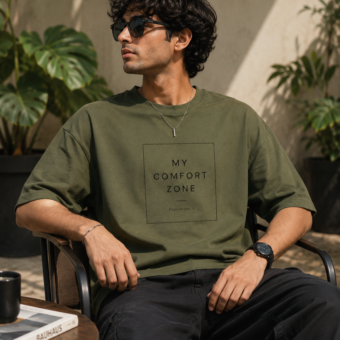 Comfort Zone | Oversized T-Shirt | Mossgreen