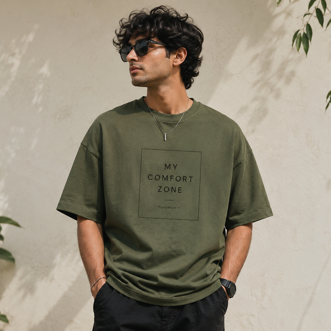 Comfort Zone | Oversized T-Shirt | Mossgreen