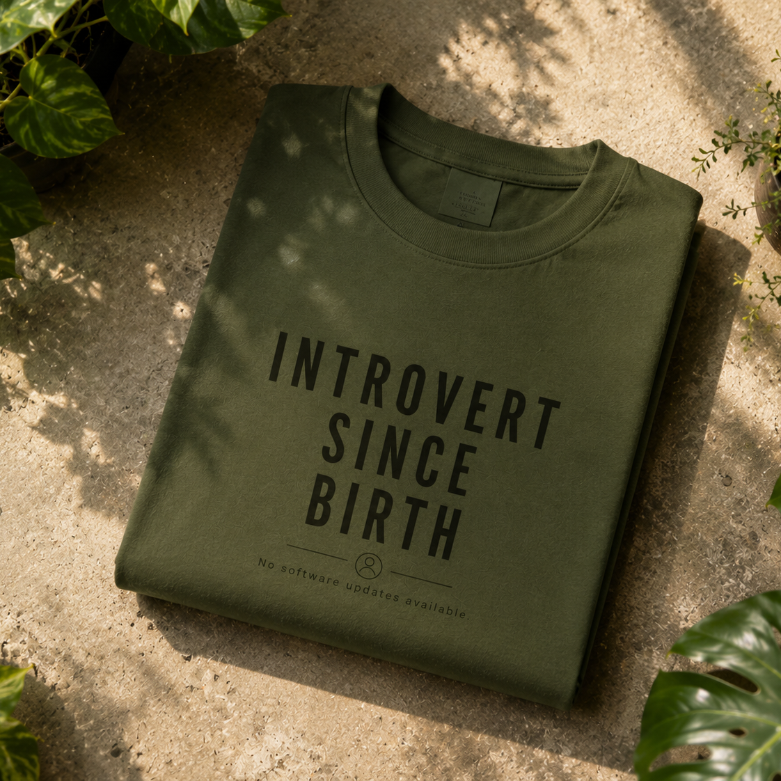 Since Birth | Oversized T-Shirt | Mossgreen
