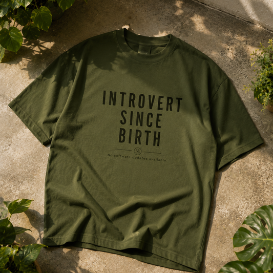 Since Birth | Oversized T-Shirt | Mossgreen