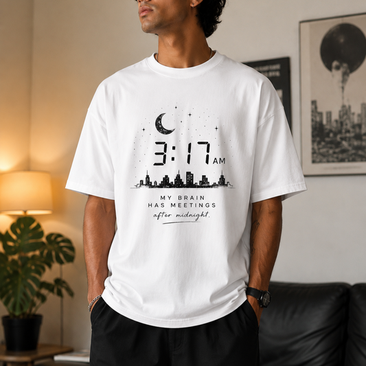 3 : 17 AM | Oversized T-Shirt | White