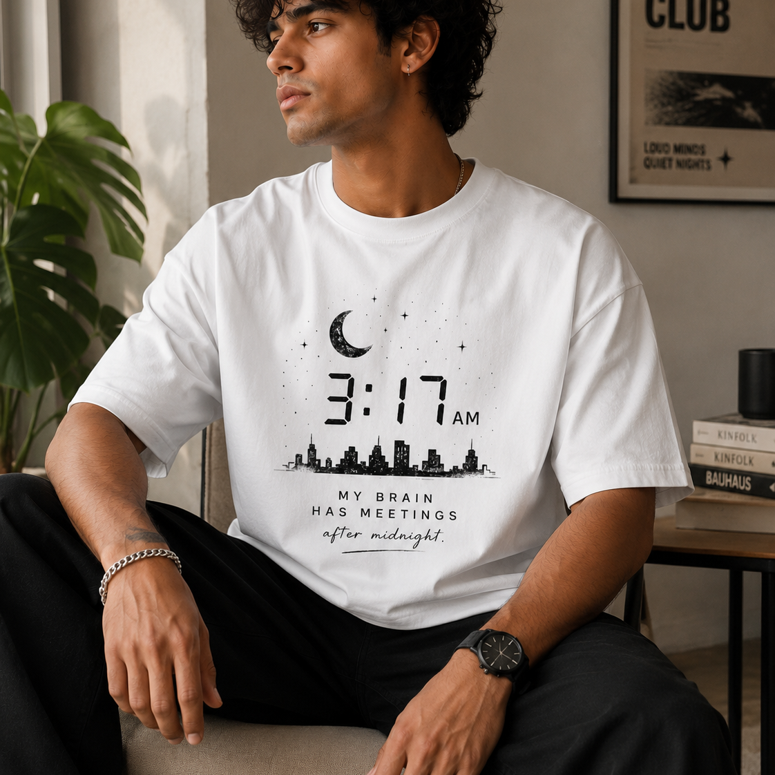 3 : 17 AM | Oversized T-Shirt | White