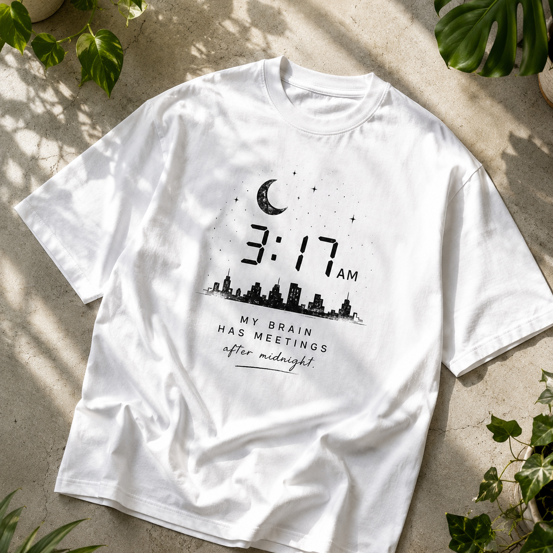3 : 17 AM | Oversized T-Shirt | White