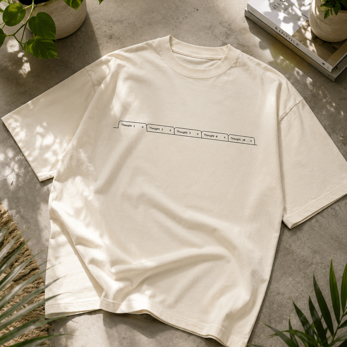 Thoughts | Oversized T-Shirt | OffWhite