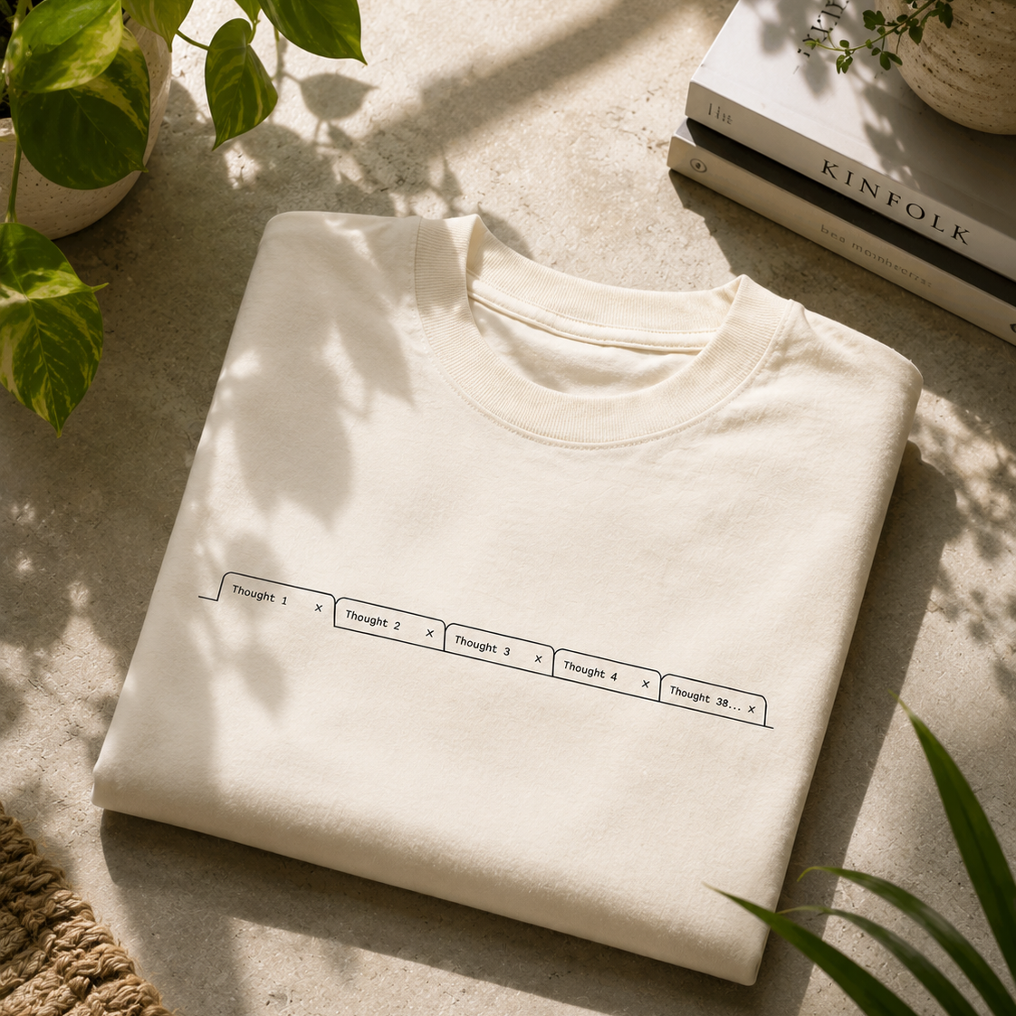 Thoughts | Oversized T-Shirt | OffWhite
