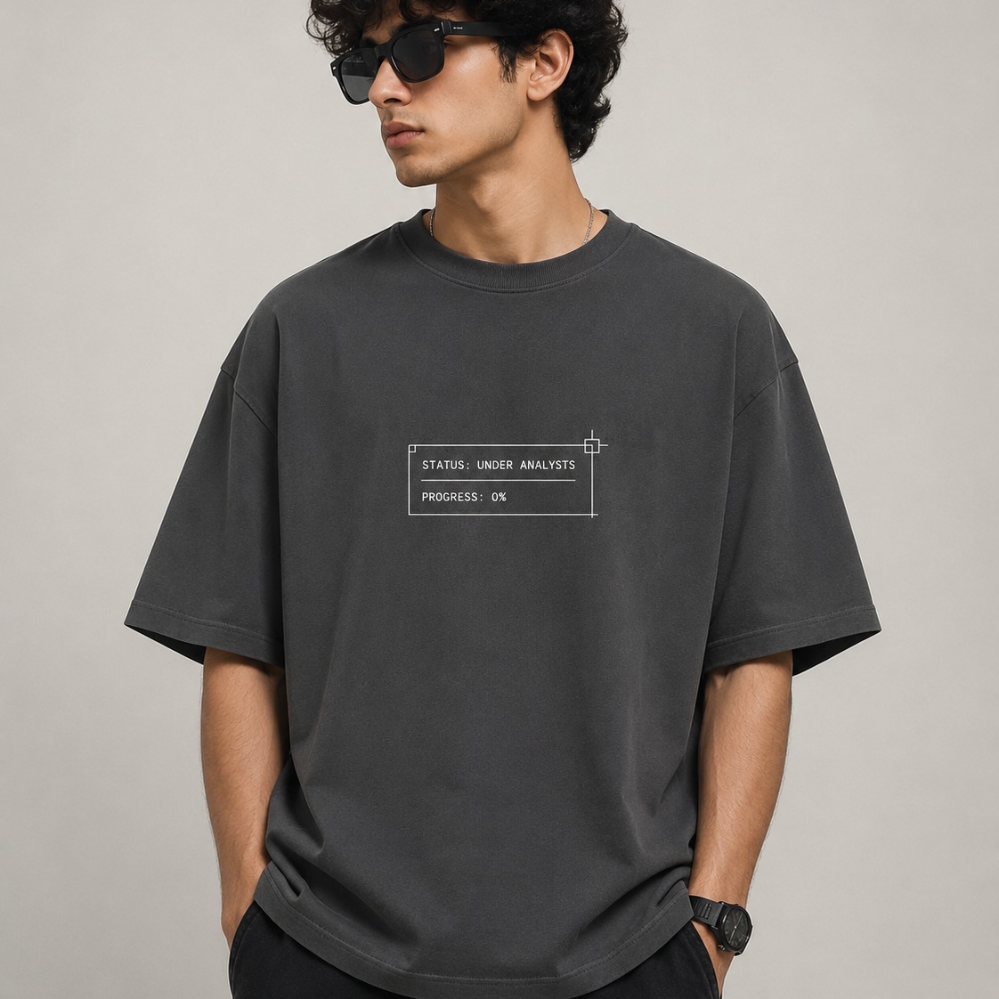 Analysis | Oversized T-Shirt | CharcoalGray