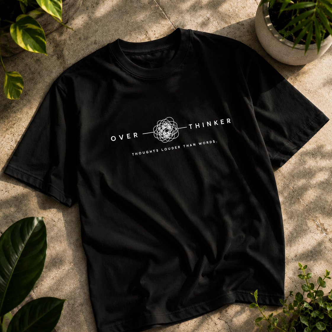 Over - Thinker | Oversized T-Shirt | Black