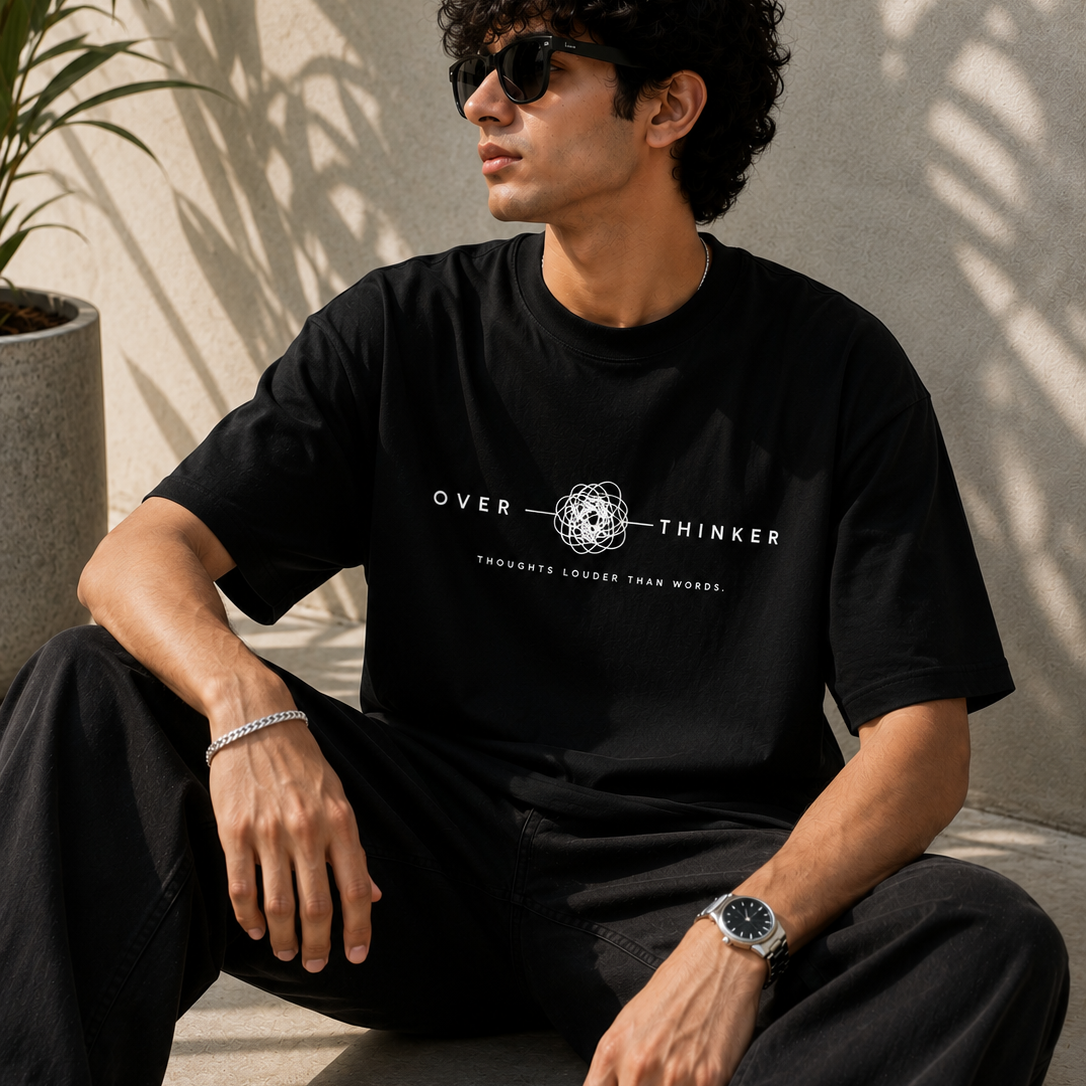 Over - Thinker | Oversized T-Shirt | Black