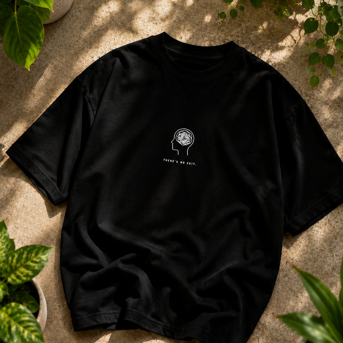 NO Exit | Oversized T-Shirt | Black