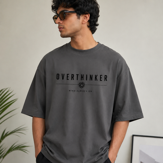 Overthinker | Oversized T-Shirt | CharcoalGray