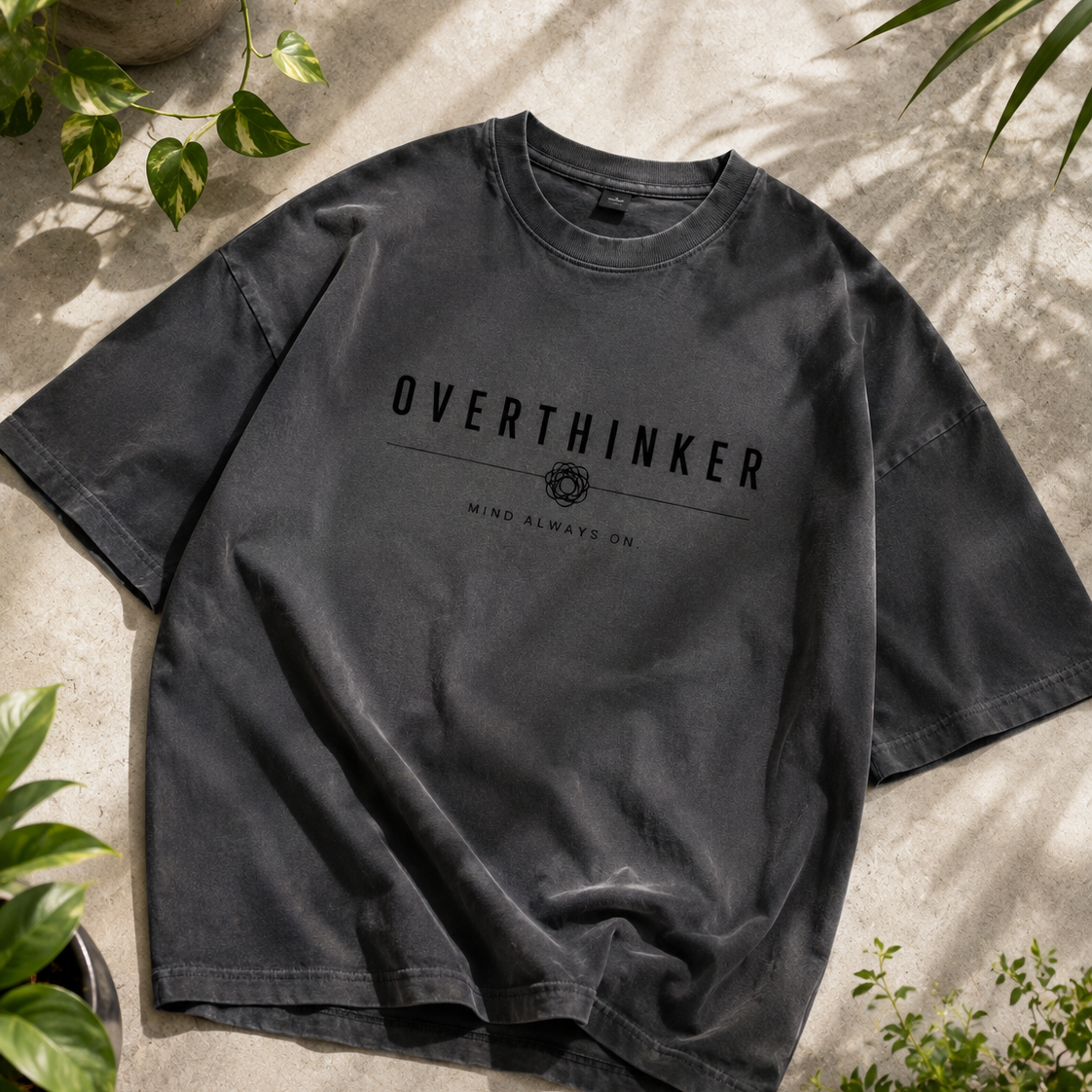 Overthinker | Oversized T-Shirt | CharcoalGray