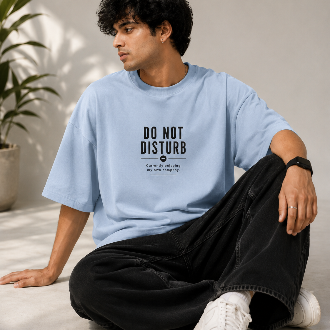 Do Not | Oversized T-Shirt | PearlBlue