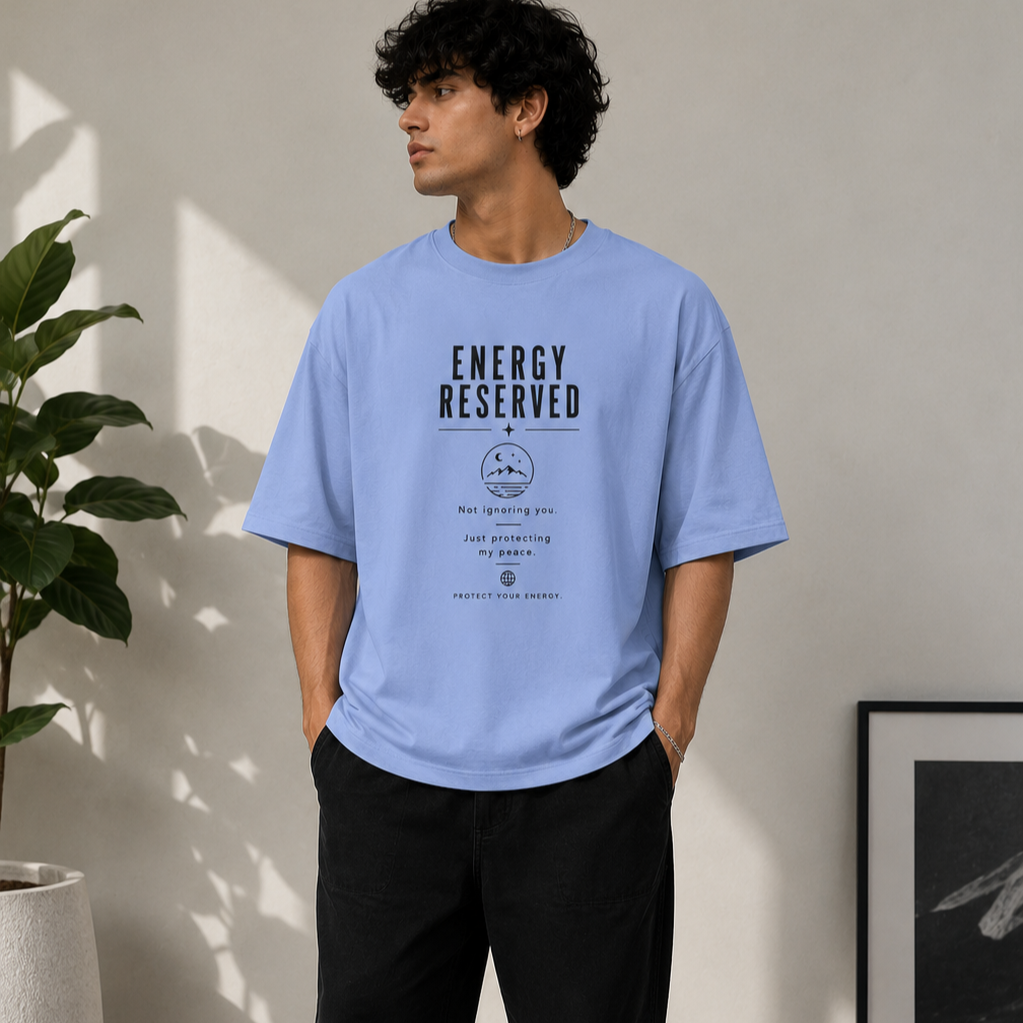 Energy | Oversized T-Shirt | Pearlblue