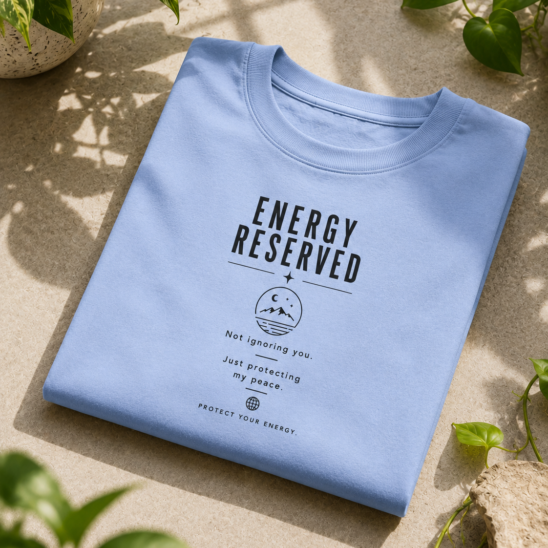 Energy | Oversized T-Shirt | Pearlblue
