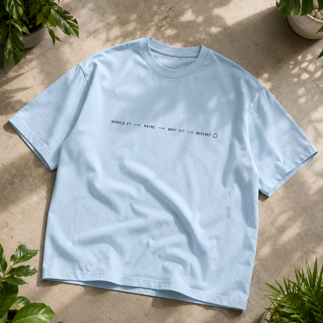 Loop | Oversized T-Shirt | PearlBlue