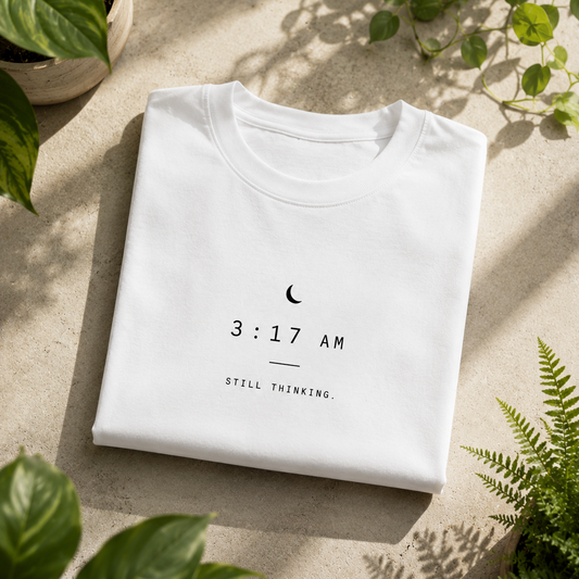 Still Thinking | Oversized T-Shirt | White