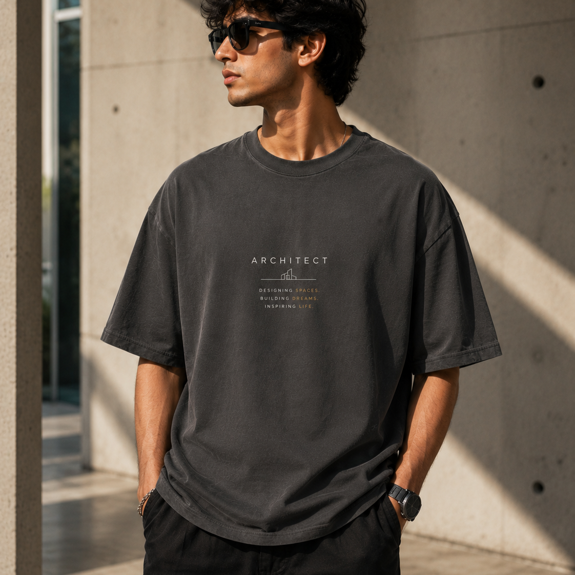 Architect | Oversized T-Shirt | CharcoalGray