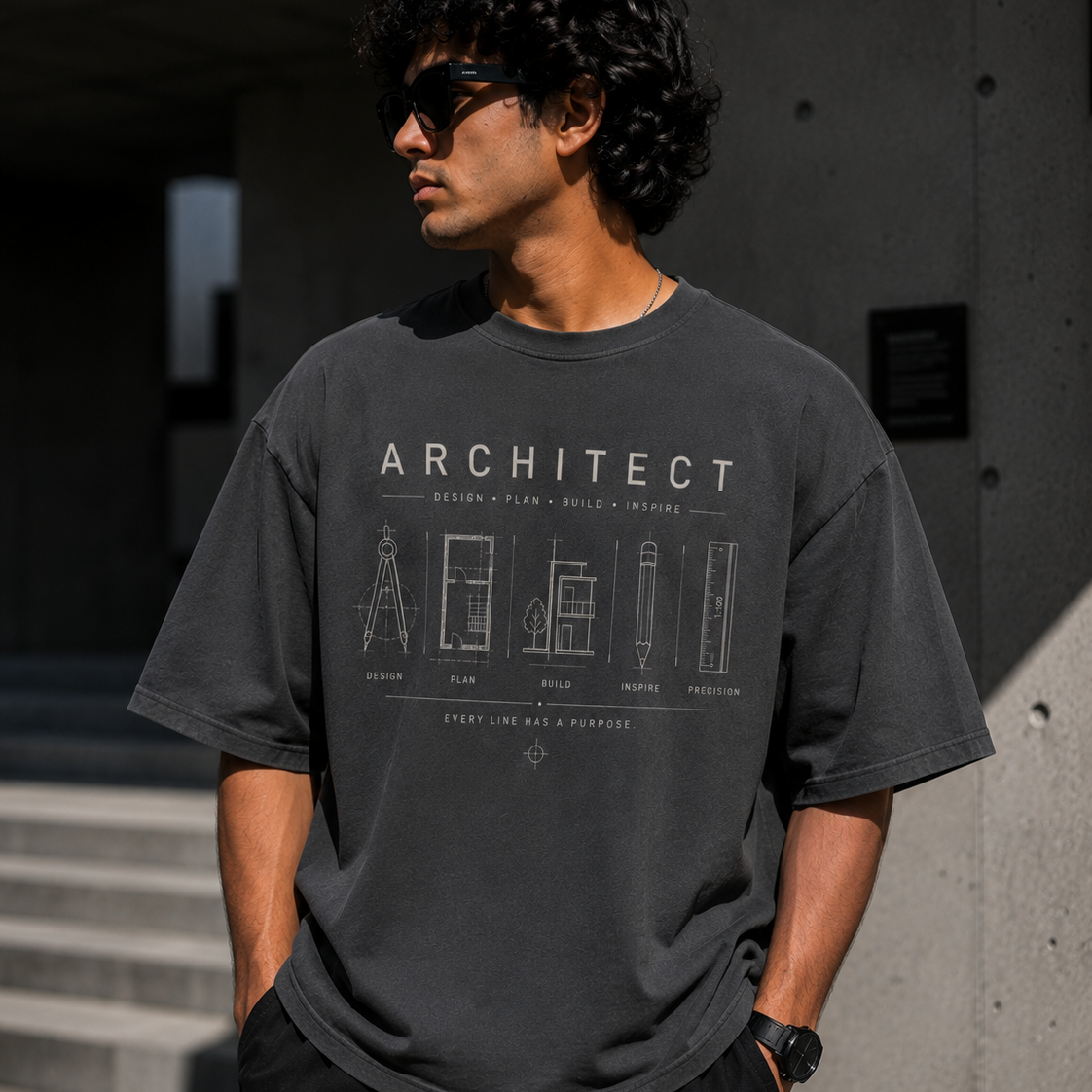Purpose | Oversized T-Shirt | CharcoalGray
