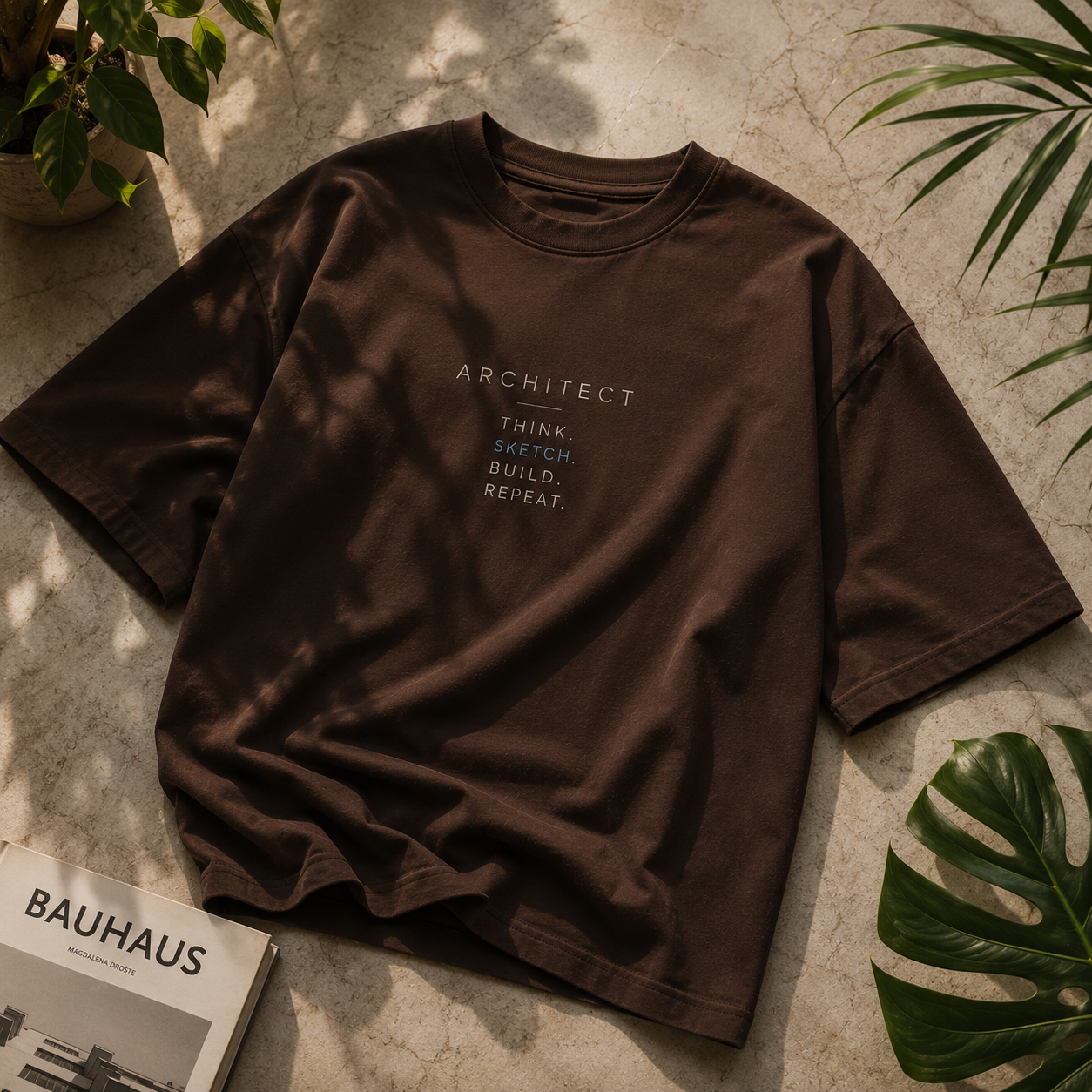 Sketch | Oversized T-Shirt | Chocolatebrown