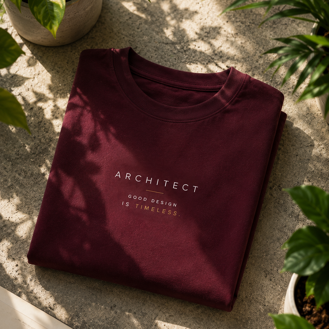 Timeless | Oversized T-Shirt | CarmineMaroon