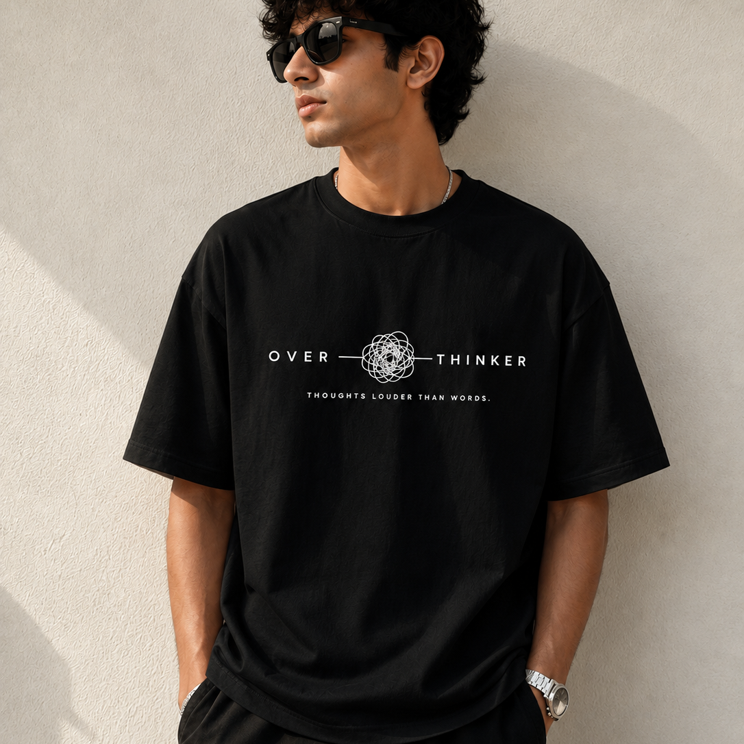 Over - Thinker | Oversized T-Shirt | Black